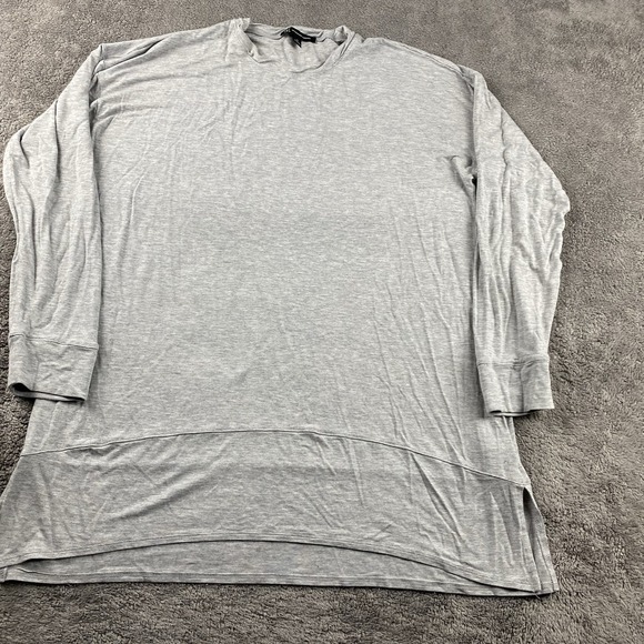 INC International Concepts Long-Sleeve Tunic Womens Medium Gray - Picture 1 of 12